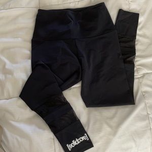 EUC Onzie Leggings Mesh Panels size S/M